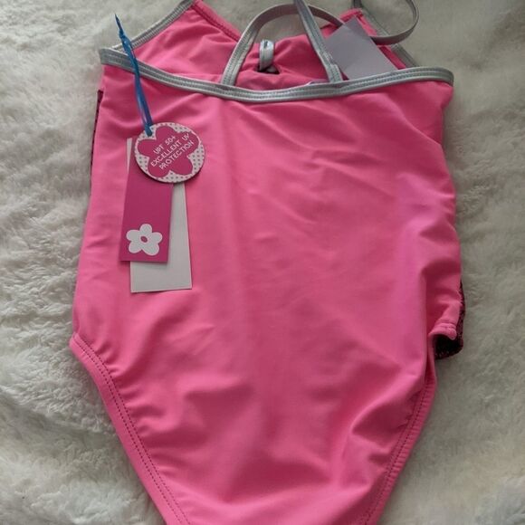 Big Girls Limited Too One Piece Swimming Suit - Picture 2 of 3